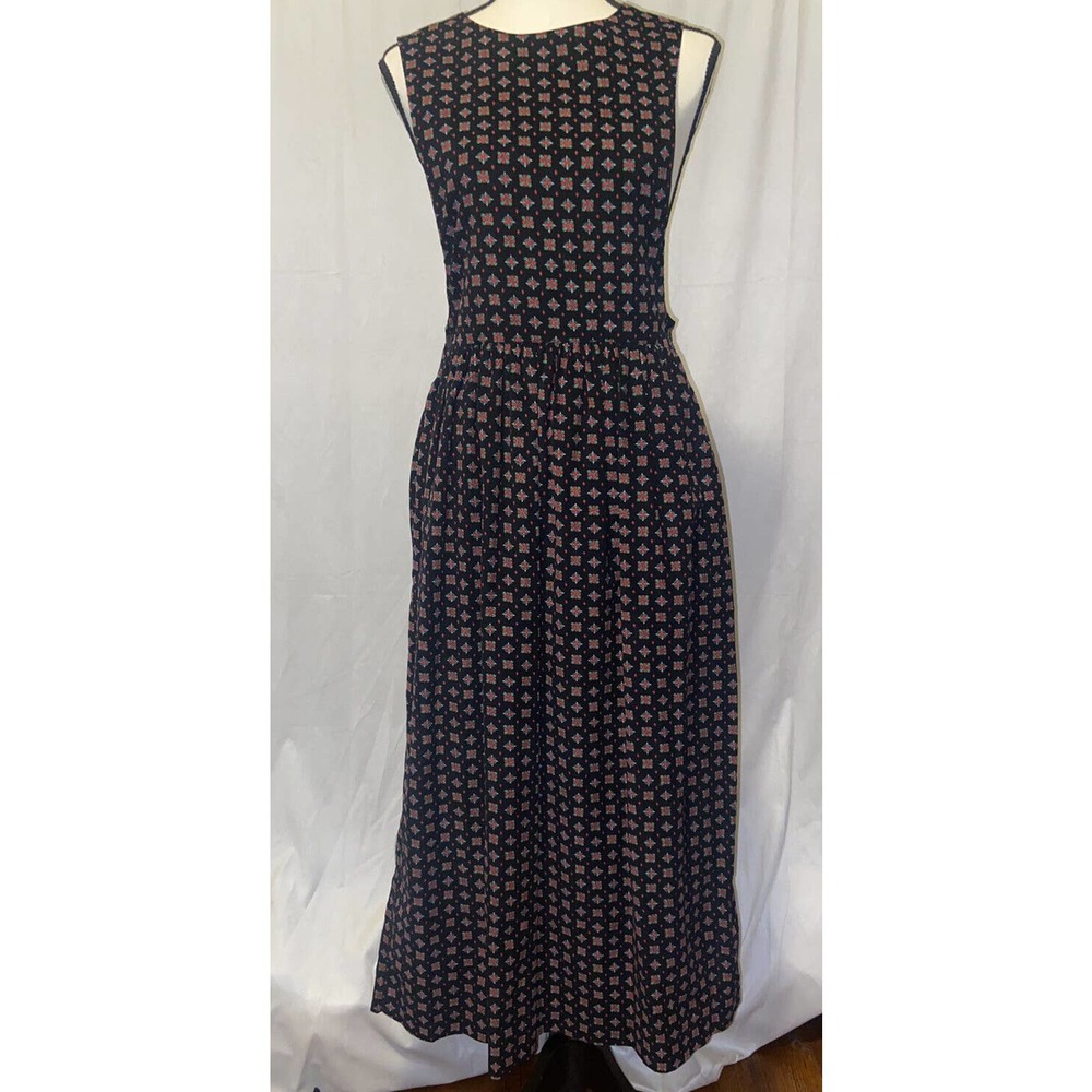 Vintage Eagle's Eye Women’s Christmas Corduroy Jumper Maxi Dress Size Small
